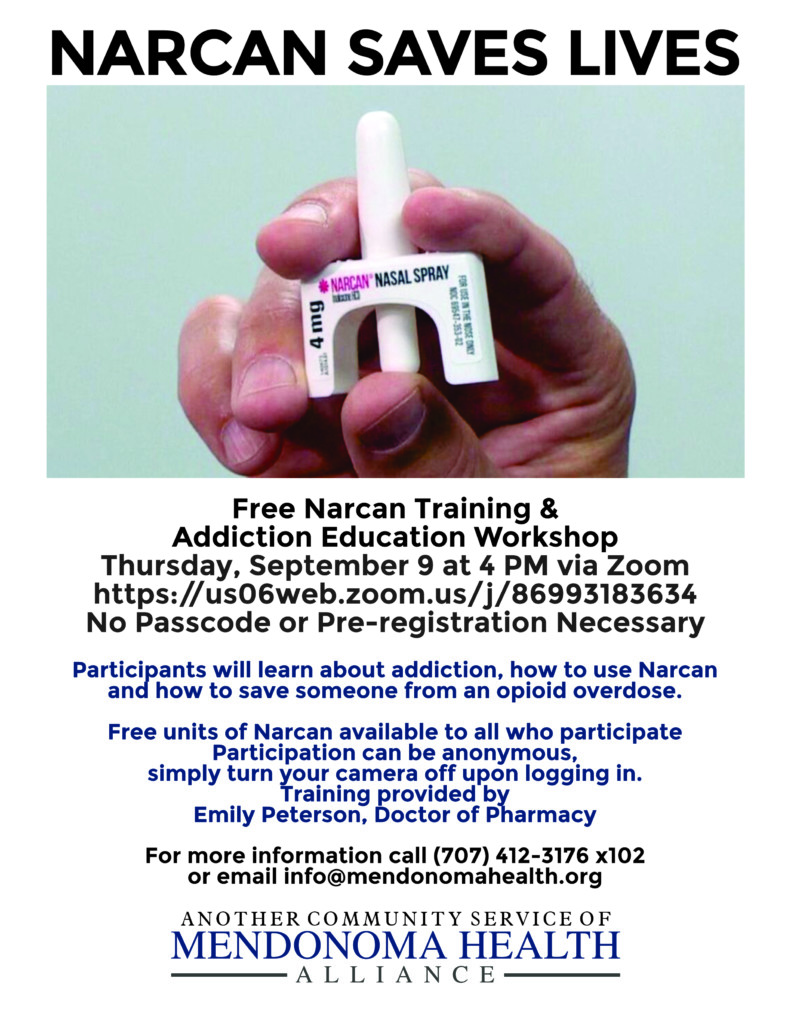 Narcan Training & Addiction Education Workshop - Sept 9